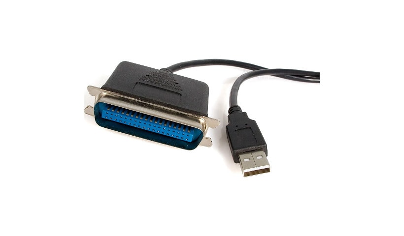 StarTech.com 6' Parallel Printer Adapter Cable - Black - USB to LPT Adapter