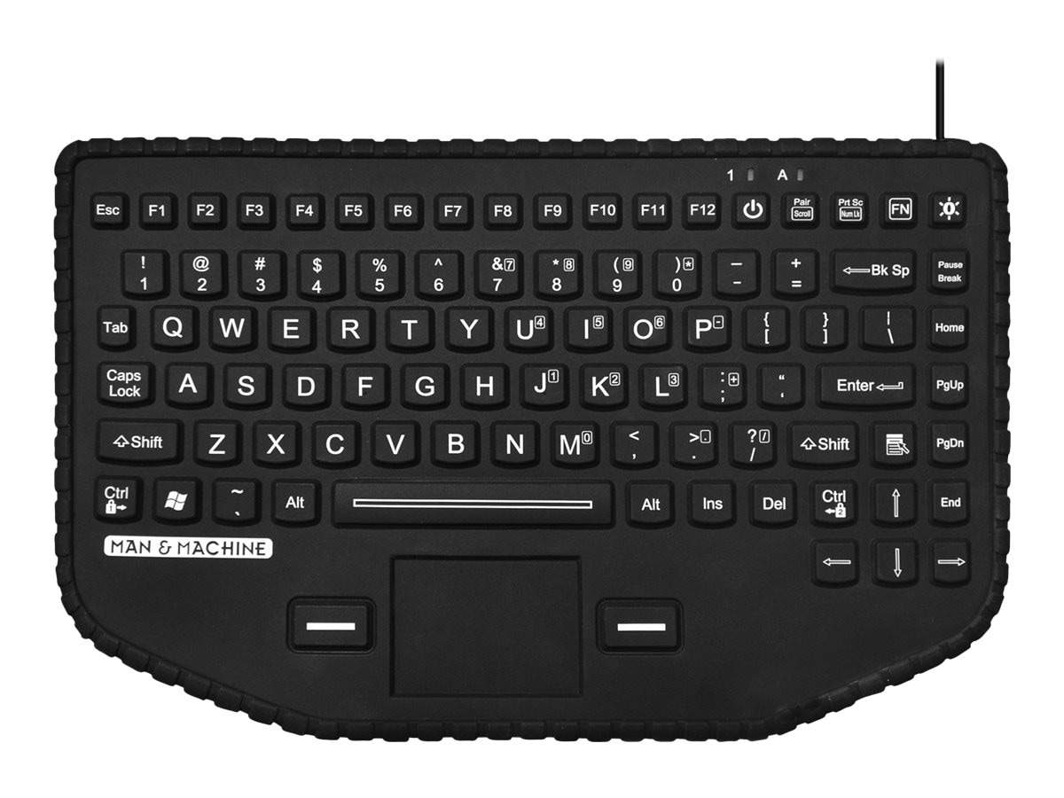 Man & Machine So Cool - keyboard - disinfectable - US - black - TAA Compliant Input Device