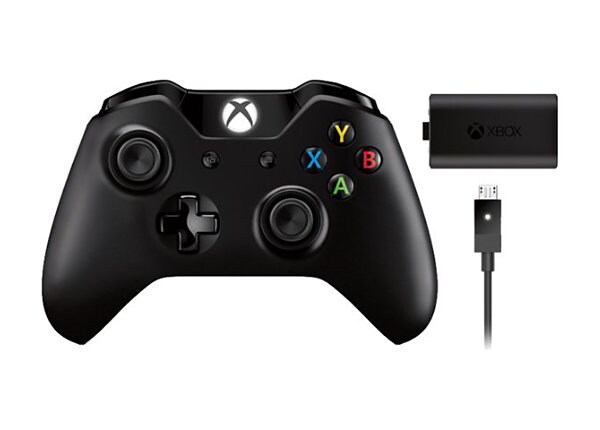Microsoft Xbox One Wireless Controller with Play and Charge Kit - game pad - wireless