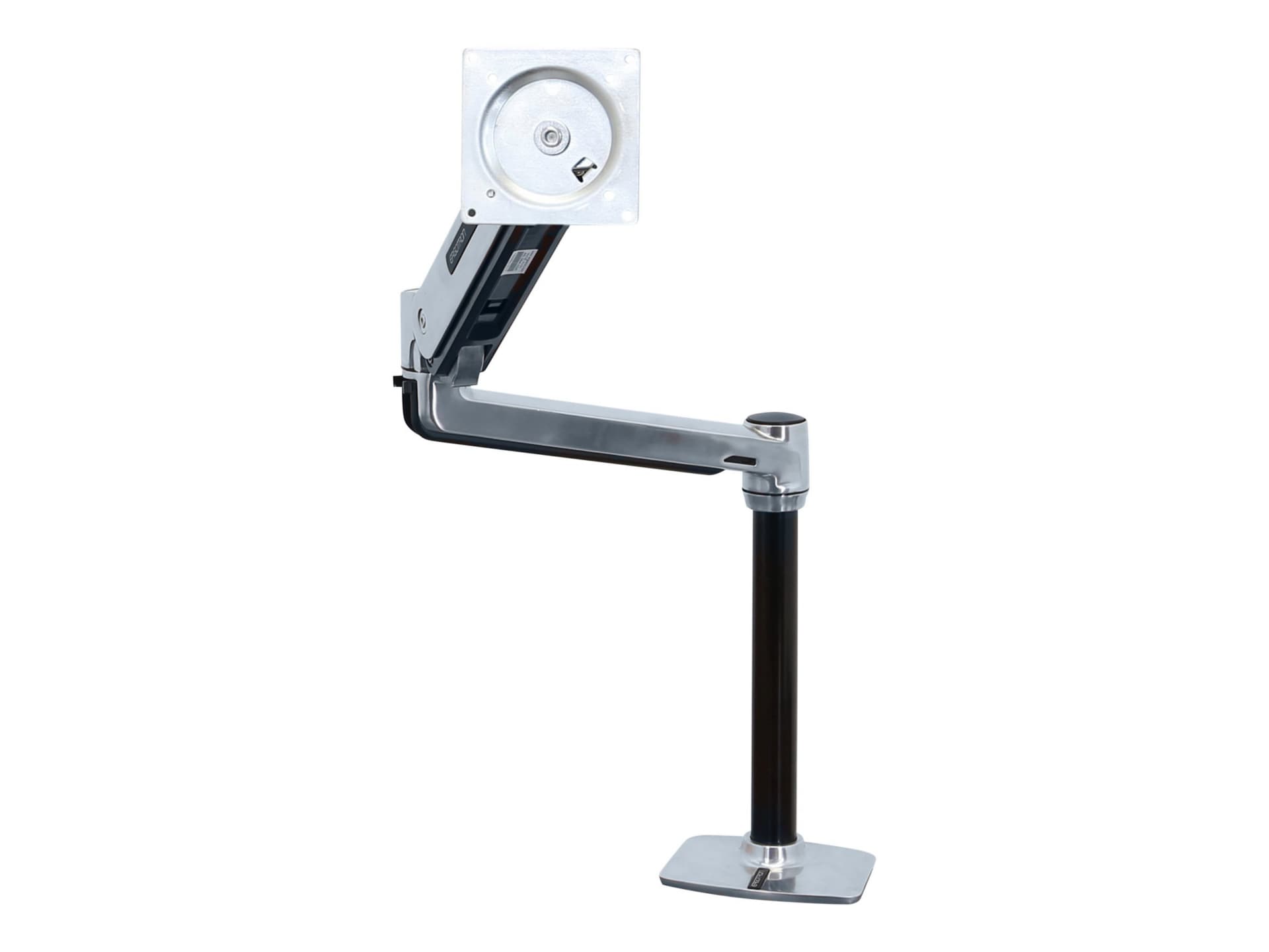 Ergotron LX HD Sit-Stand mounting kit - Patented Constant Force Technology - for LCD display - polished aluminum