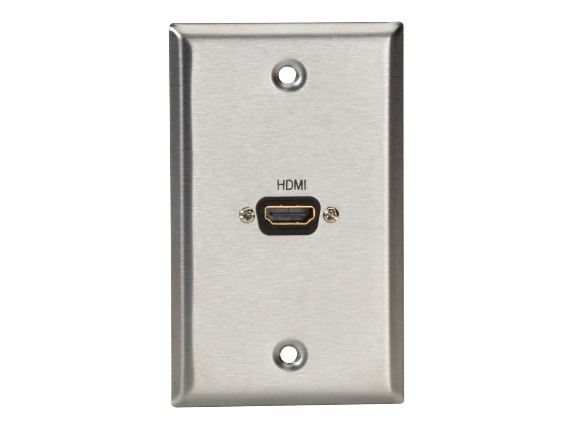 Black Box A/V Stainless Wallplate Feed-Through Coupler - mounting plate