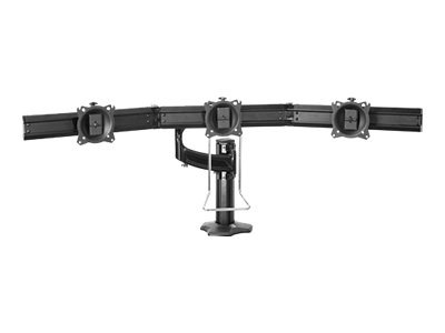 Chief Kontour 3x1 Triple Display Desk Mount - For Displays 10-24" - Black