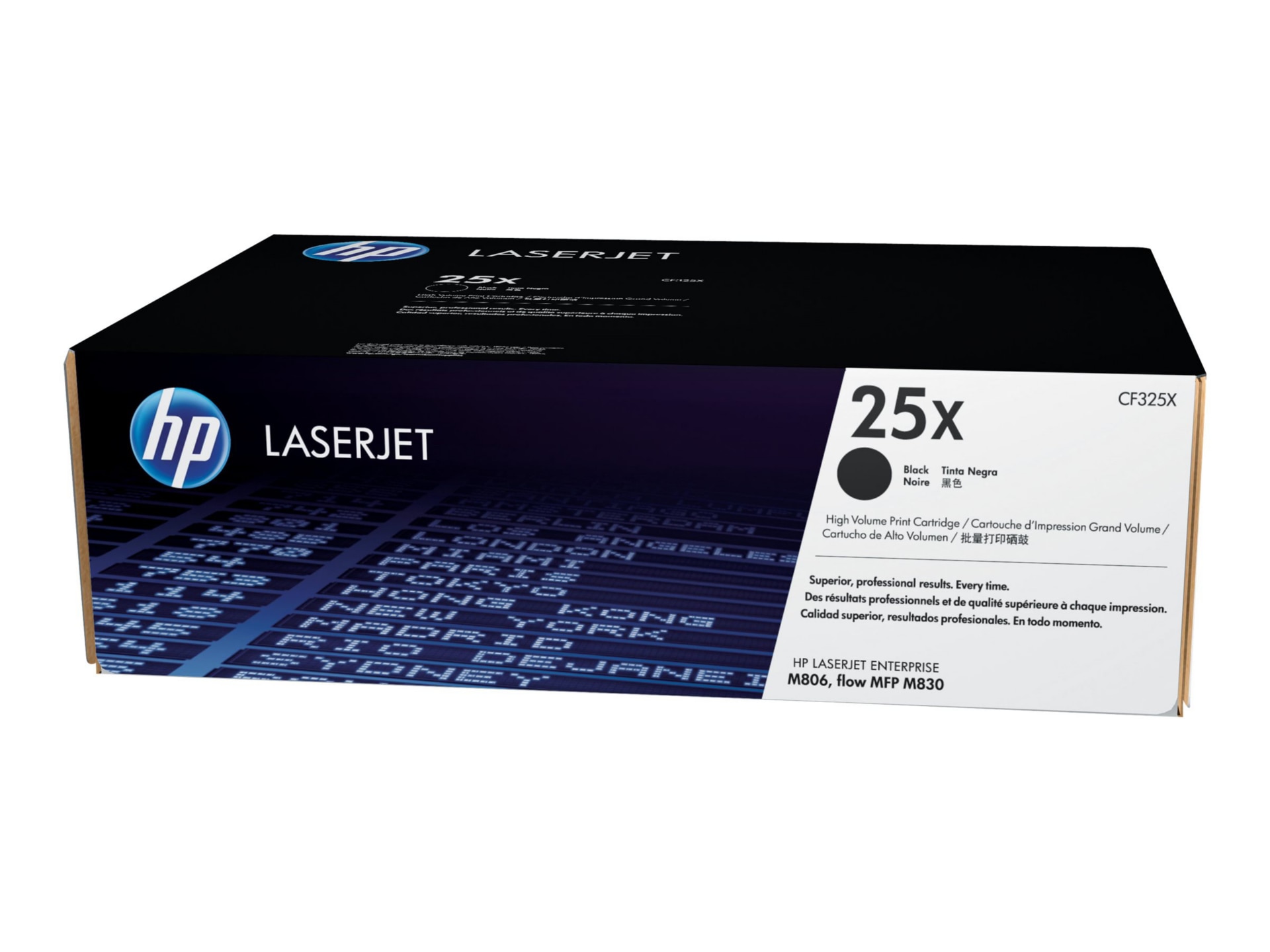 HP 25X (CF325X) Original Laser Toner Cartridge - Single Pack - Black - 1 Ea