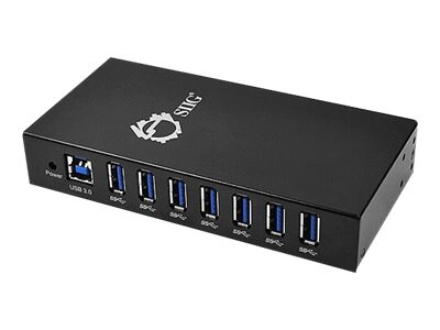 SIIG 7-Port Industrial USB 3.0 Hub with 15KV ESD Protection - hub - 7 ports