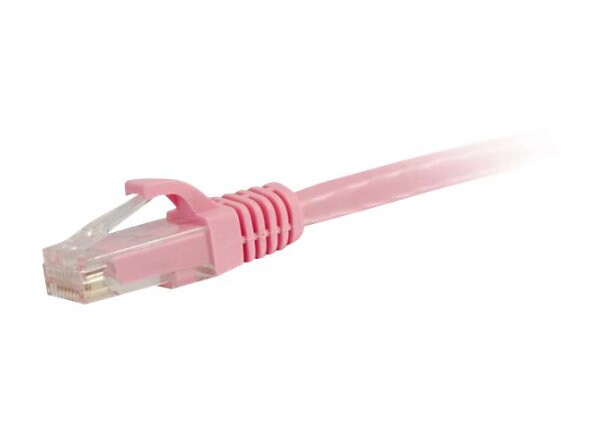C2G Cat5e Snagless Unshielded (UTP) Network Patch Cable - patch cable - 7.62 m - pink
