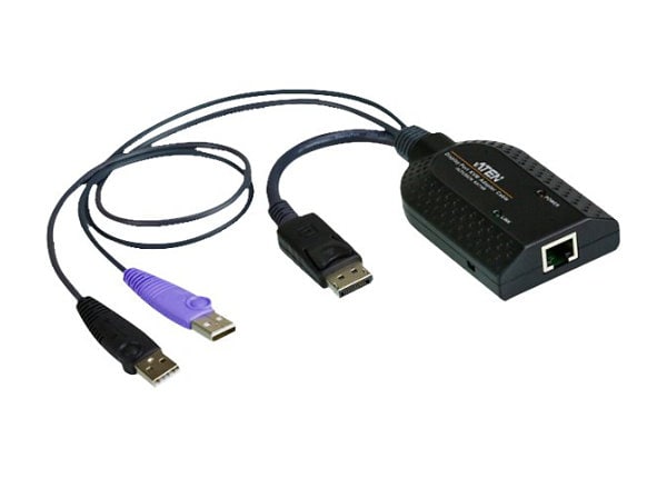 dieta Petición Delegación ATEN KA7169 DisplayPort USB Virtual Media KVM Adapter Cable with Smart Card  Reader (CPU Module) - KVM / audio / USB - KA7169 - USB Cables - CDW.com