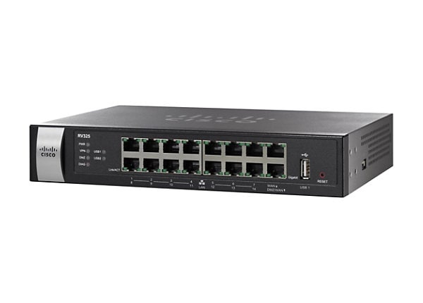 Cisco RV325 Dual Gigabit WAN VPN Router - 14 Port