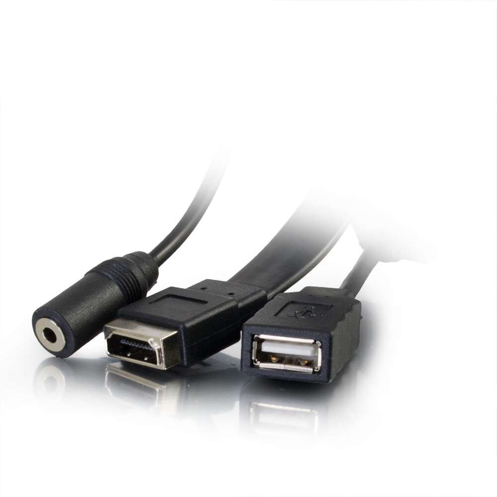 Thumbnail 5 of 5 for C2G HDMI, VGA, 3.5mm and USB Pass Through Single Gang Wall Plate - Aluminum