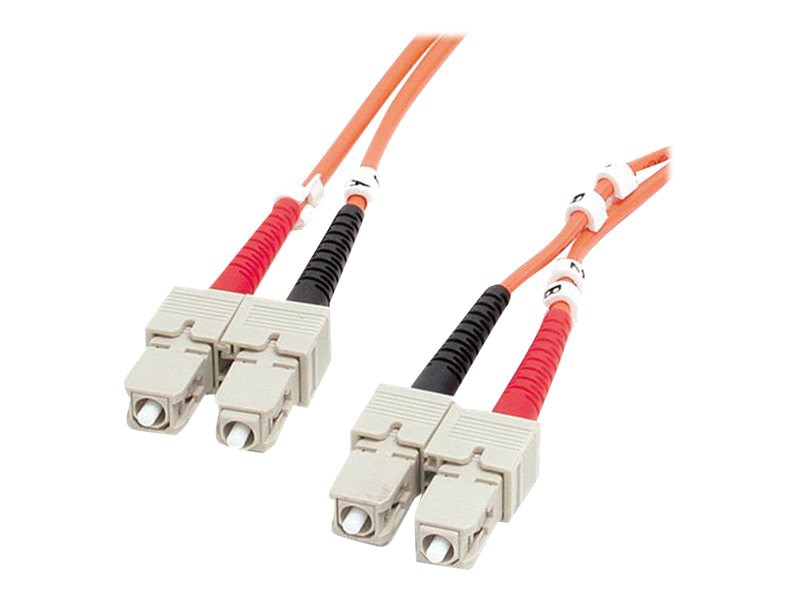 StarTech.com 2m (6.6ft) SC to SC OM1 Multimode Fiber Optic Cable, 62.5/125, 10G Networks, LSZH Fiber Patch Cord