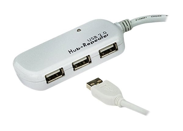 ATEN 4PORT USB 2.0 HUB WITH 39FT CBL