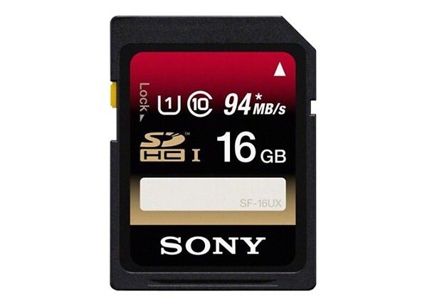 Sony SF16UX/TQ - flash memory card - 16 GB - SDHC UHS-I