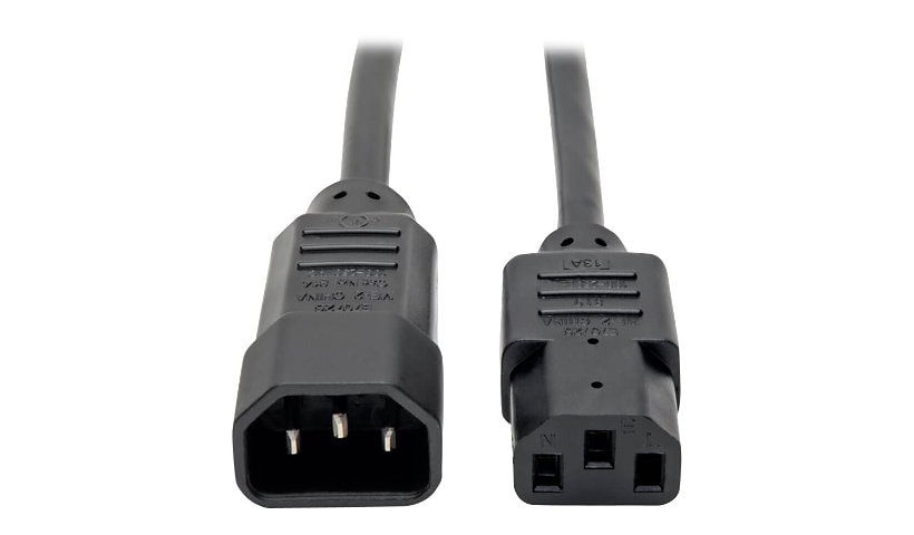 Tripp Lite Computer Power Extension Cord Adapter 13A 16AWG C14 to C13 2ft