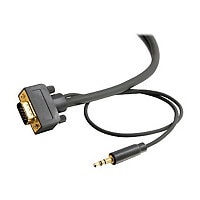 C2G Flexima 12ft Flexima VGA + 3.5mm A/V Cable M/M - In-Wall CL3-Rated - VG
