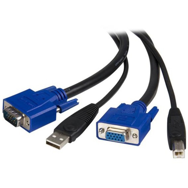 sende Rullesten historie StarTech.com 6 ft 2-in-1 USB KVM Cable - USB VGA KVM Cable - SVUSB2N1_6 -  KVM Cables - CDW.com