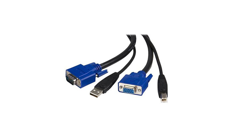StarTech.com 6 ft 2-in-1 USB KVM Cable - USB VGA KVM Cable