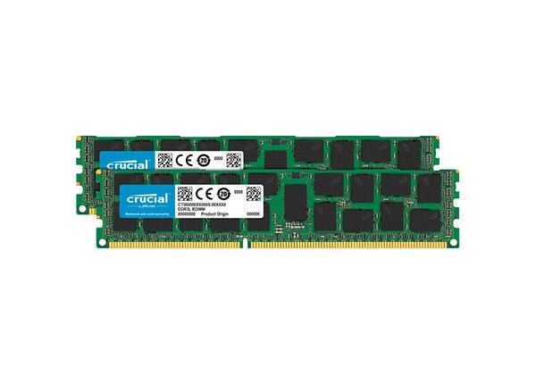 Crucial - DDR3 - 32 GB: 2 x 16 GB - DIMM 240-pin - registered