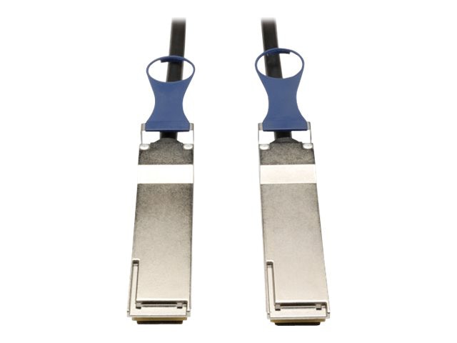 Eaton Tripp Lite Series QSFP+ to QSFP+ 40Gb Passive DAC Copper Infiniband Cable, QSFP-H40G-CU2M Compatible, Black, 2M