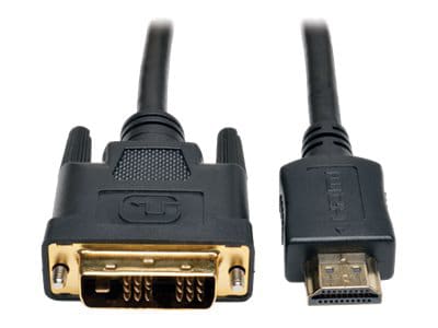 Eaton Tripp Lite Series HDMI to DVI Adapter Cable (M/M), 50 ft. (15.2 m) - adapter cable - HDMI / DVI - 50 ft
