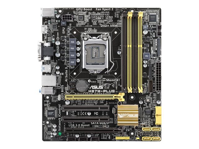 ASUS H87M-PLUS/CSM - motherboard - micro ATX - LGA1150 Socket - H87