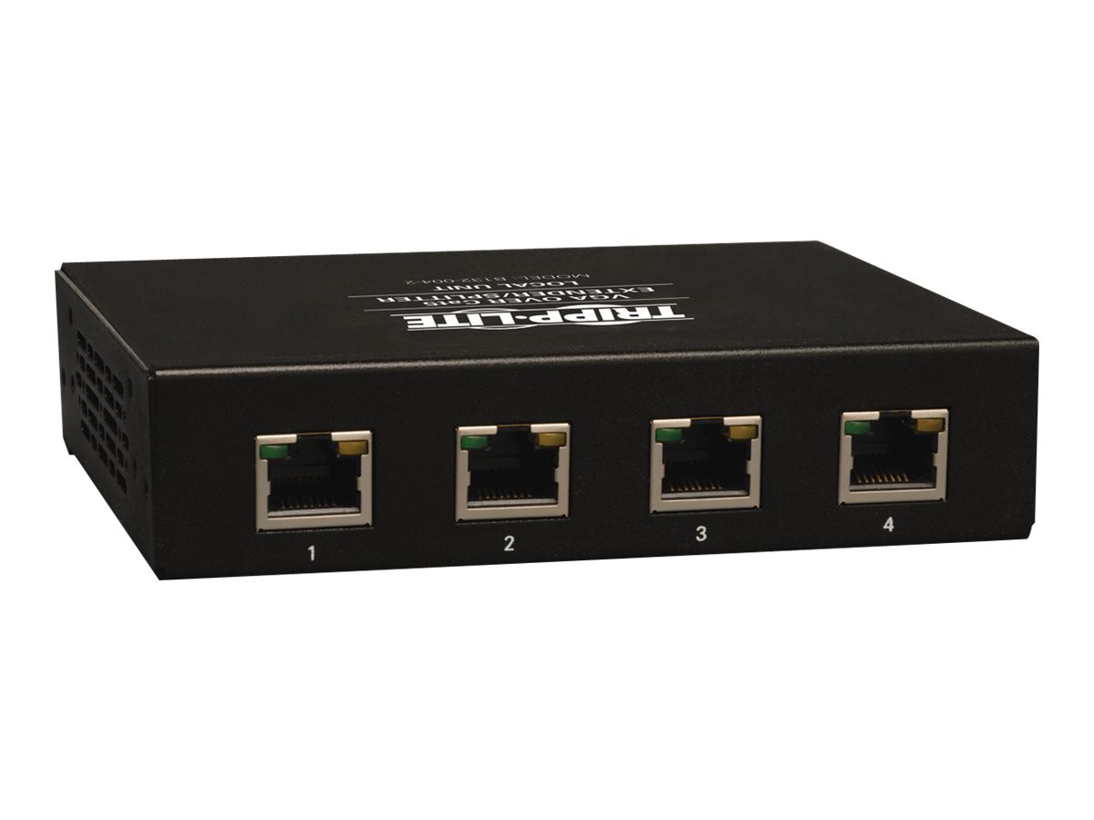 Eaton Tripp Lite Series 4-Port VGA over Cat5/6 Splitter/Extender Box-Style