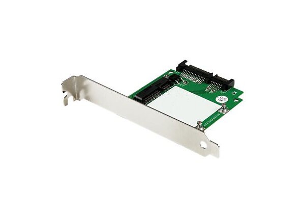 StarTech.com SATA to mSATA SSD Adapter w/ Full and Low Profile Brackets - storage controller - SATA 6Gb/s - PCIe