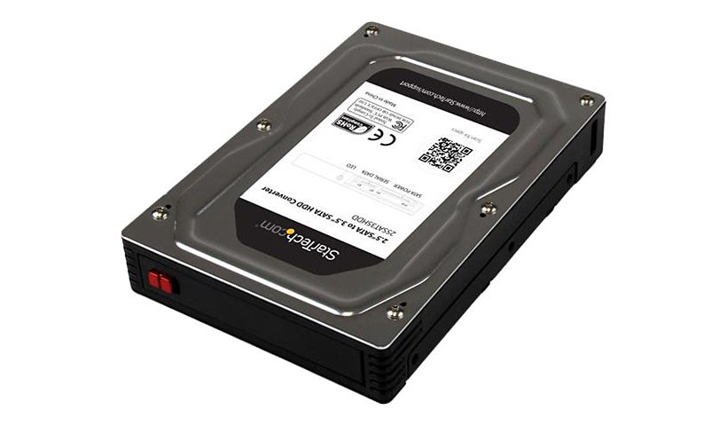 StarTech.com 2.5” to 3.5” SATA Hard Drive Adapter Enclosure with SSD/HDD