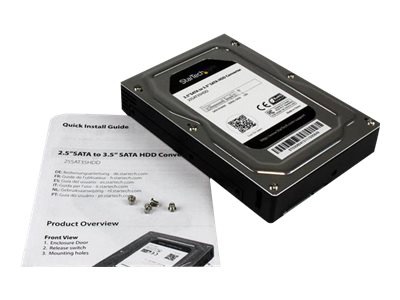 Thumbnail 2 of 7 for StarTech.com 2.5" to 3.5" SATA Aluminum Hard Drive Adapter Enclosure with SSD / HDD Height up to 12.5mm