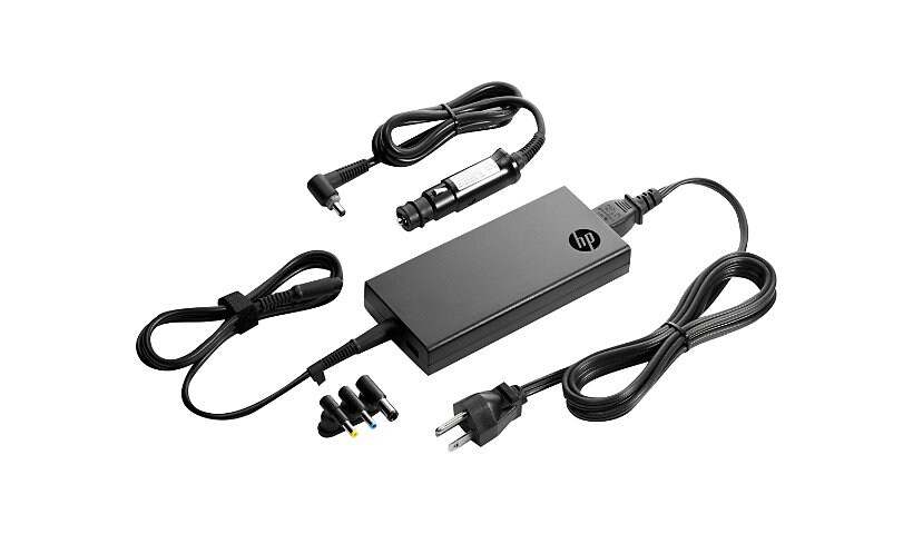HP Slim Combo Adapter with USB - power adapter - AC / car - 90 Watt - HP Sm