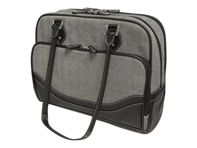 Mobile Edge Classic Herringbone Laptop Tote - notebook carrying case