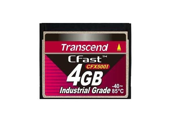 Transcend CFast CFX500I Industrial Grade - flash memory card - 4 GB - CFast