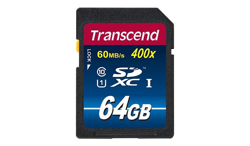 Transcend Premium - flash memory card - 64 GB - SDXC UHS-I