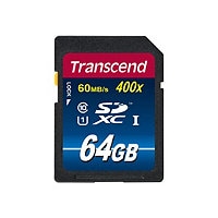 Transcend Premium - flash memory card - 64 GB - SDXC UHS-I