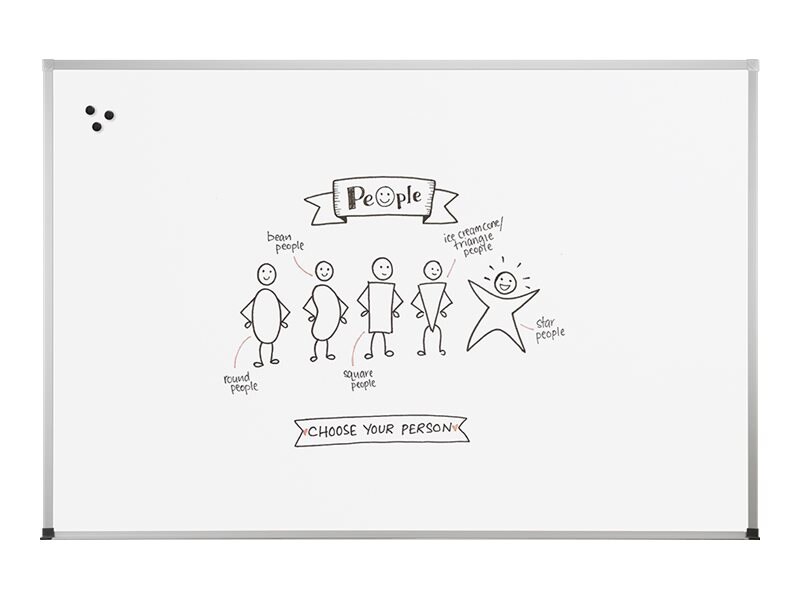 Best-Rite whiteboard - 48 in x 48 in