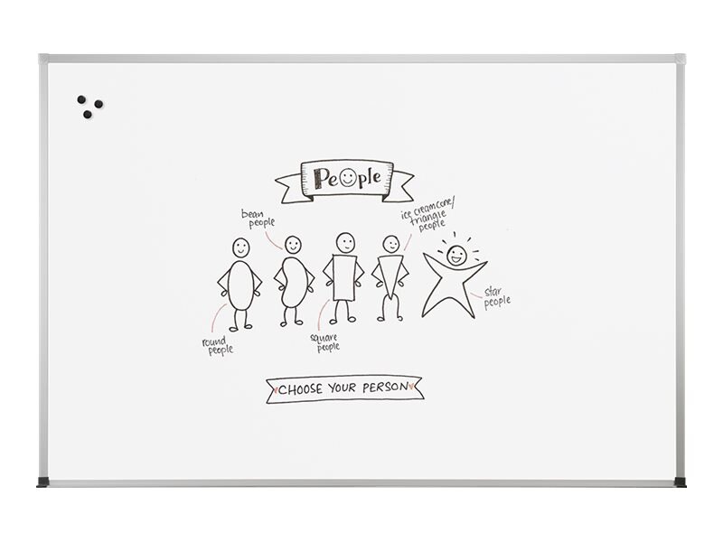 Best-Rite whiteboard - 48 in x 48 in