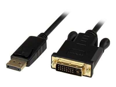 StarTech.com 6ft (1.8m) DisplayPort to DVI Cable, 1080p, Active DisplayPort to DVI-D Adapter/Converter Cable, DP 1.2 to