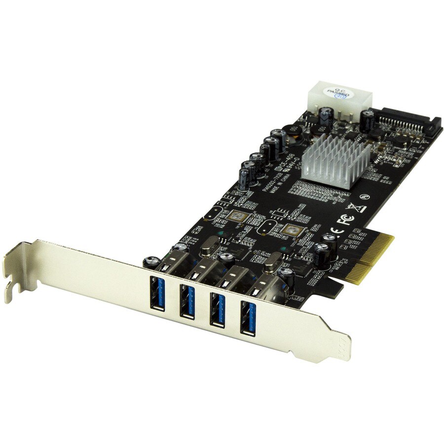 StarTech.com 4 Port USB 3.0 PCIe Card w/ 2 Dedicated Channels - UASP