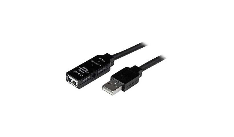 StarTech.com USB 2.0 Active Extension Cable - M/F - 10M USB Extension Cable
