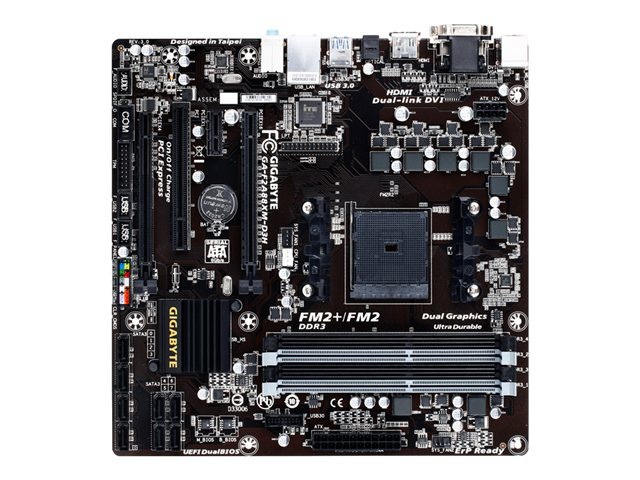 Gigabyte GA-F2A88XM-D3H - 3.0 - motherboard - micro ATX - Socket FM2+ - AMD A88X
