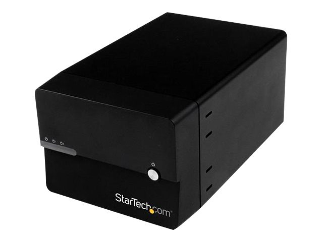 StarTech.com USB 3 eSATA Dual 3.5” SATA III HDD RAID Enclosure UASP - Black