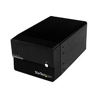 StarTech.com USB 3 eSATA Dual 3.5” SATA III HDD RAID Enclosure UASP - Black
