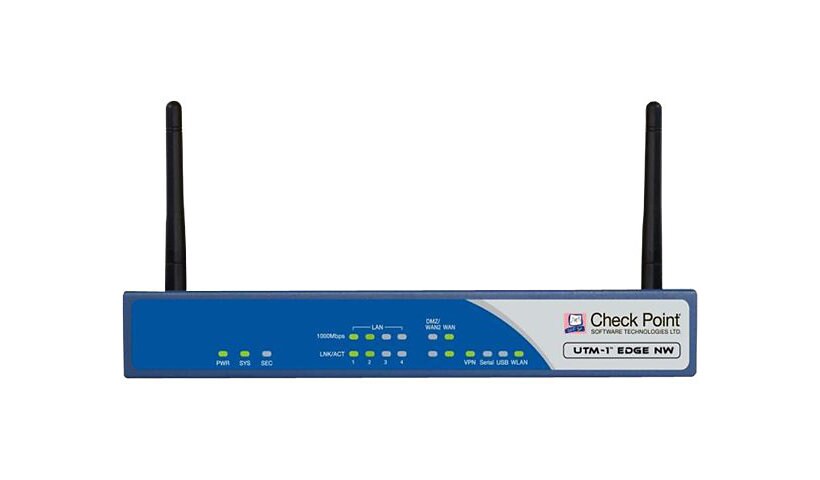 Check Point UTM-1 Edge NW - security appliance - Wi-Fi - with 1 year TotalSecure