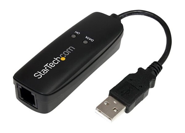 StarTech.com External V.92 56K USB Fax Modem - fax / modem