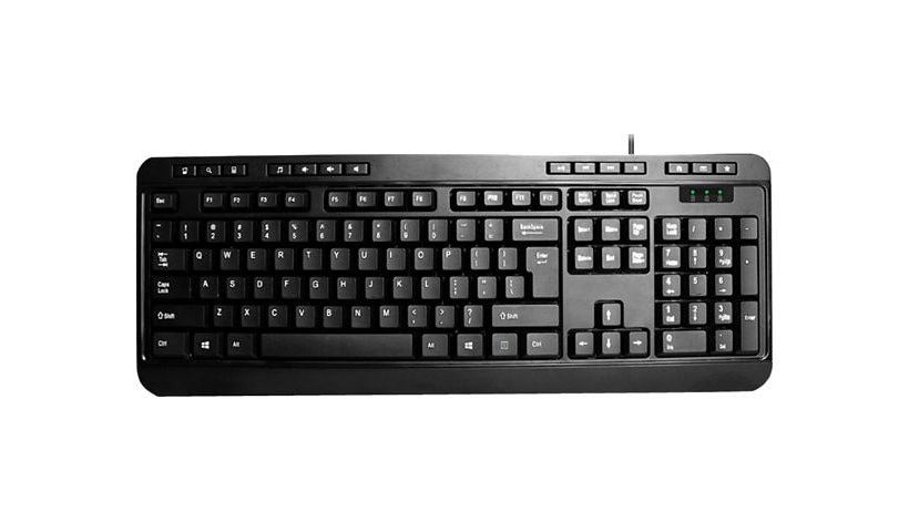 Adesso Multimedia Desktop AKB-132PB - keyboard - US