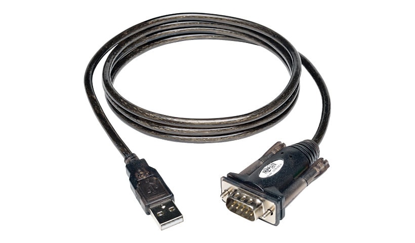 Tripp Lite 5ft USB to Serial Adapter Cable USB-A to DB9 RS-232 M/M 5' - serial adapter - USB - RS-232