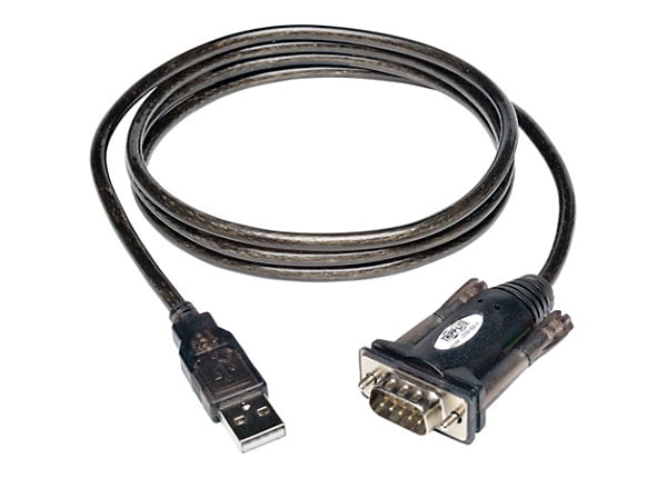 Tripp Lite 5ft USB to Serial Adapter Cable USB-A to DB9 RS-232 M/M 5' - serial adapter - USB - RS-232 - U209-000-R - Adapters - CDW.com