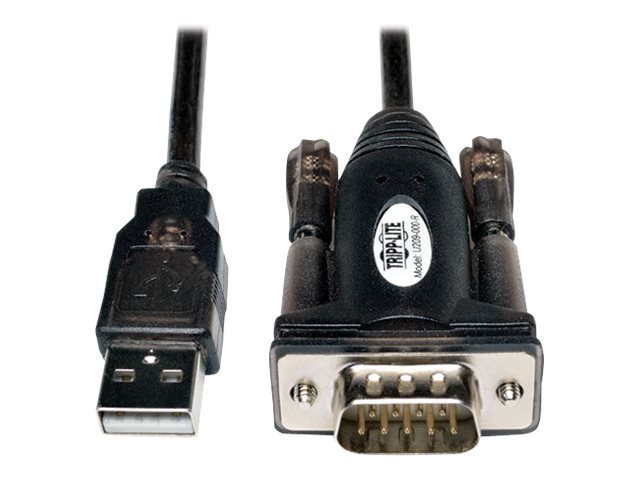 Thumbnail 3 of 3 for Eaton Tripp Lite Series 5ft USB to Serial Adapter Cable USB-A to DB9 RS-232 M/M 5' - serial adapter - USB - RS-232