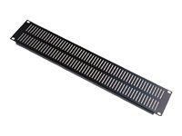 Middle Atlantic Vented 2RU Steel Rack Panel with 17% Open Area - 12 Pack