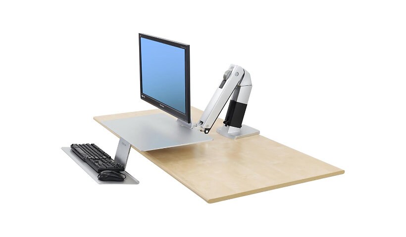 Ergotron WorkFit-A Platinum with Suspended Keyboard Standing Desk - mounting kit - for LCD display / keyboard / mouse