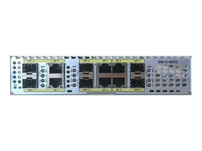 Cisco SM-X-6X1G Gigabit Ethernet Service Module - expansion module - Gigabit Ethernet x 6 + Gigabit SFP x 6