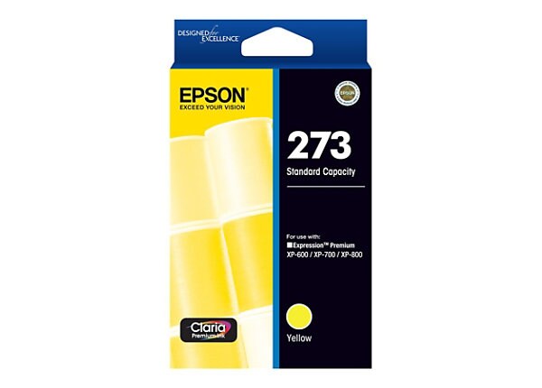 Epson 273 With Sensor - dye-based yellow - original - ink cartridge